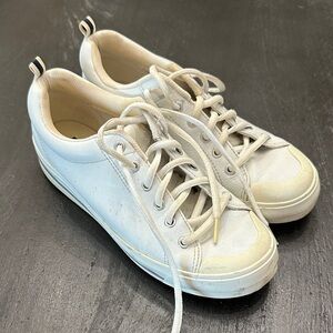 Keds White Low-Top Lace-Up Sneakers